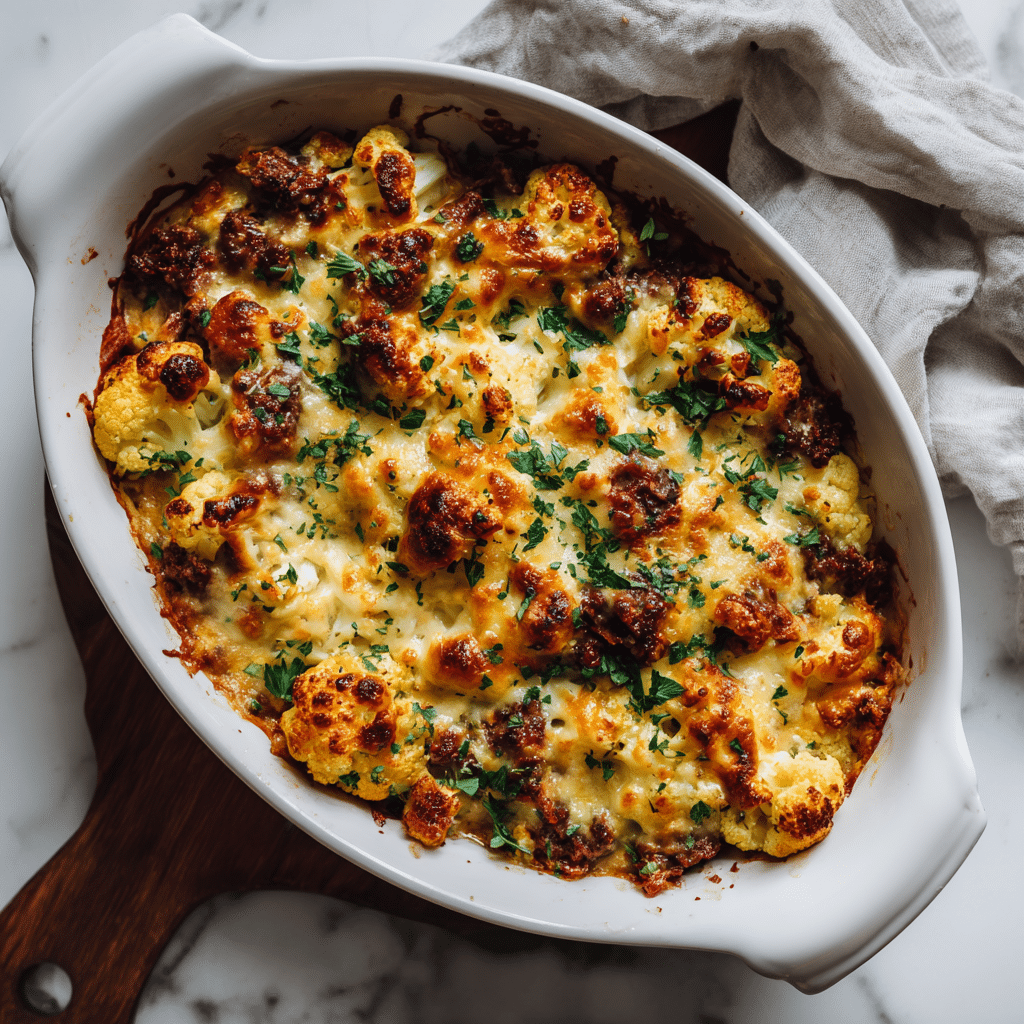 Creamy Keto Beef and Cauliflower Casserole: The Ultimate Low-Carb Comfort Dish 5 featured keto beef and cauliflower casserole